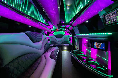 kalamazoo party bus rental interior