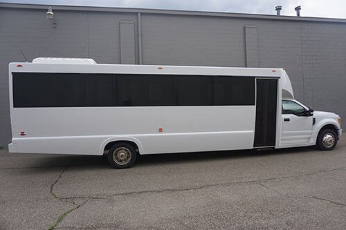large party bus exterior