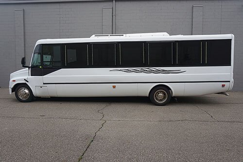 white party bus