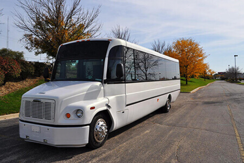 spacious charter bus rental